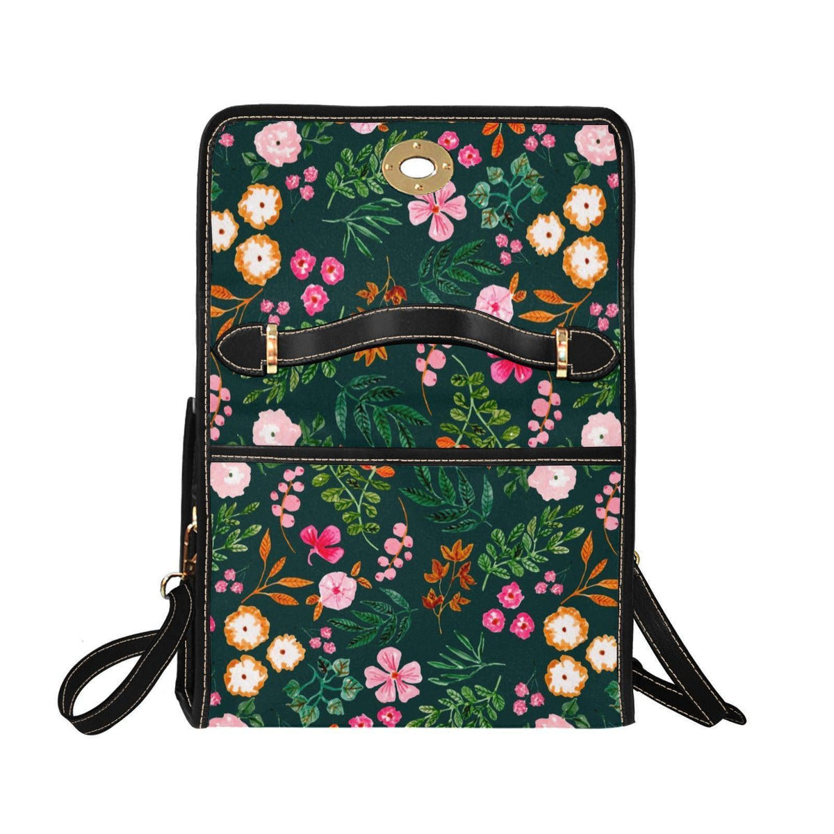 Botanical Top Handle Bag, Garden Party Purse, Vintage Floral Satchel