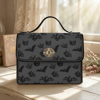 Gothic Bat Purse Top Handle Shoulder Bag Dark Academia Satchel