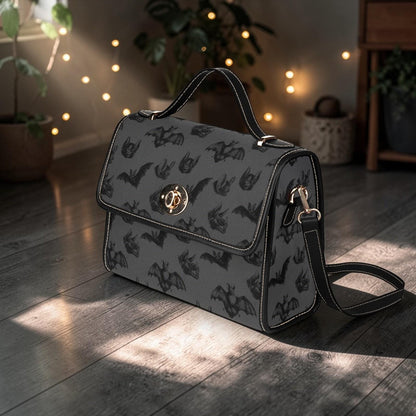 Gothic Bat Purse Top Handle Shoulder Bag Dark Academia Satchel