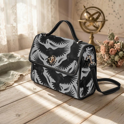 Raven Handbag, Gothic Top Handle Purse, Dark Academia Crow Bag