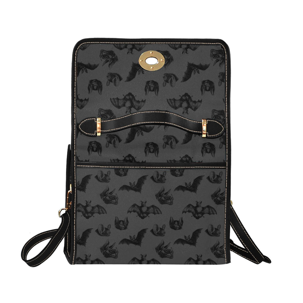 Gothic Bat Purse Top Handle Shoulder Bag Dark Academia Satchel