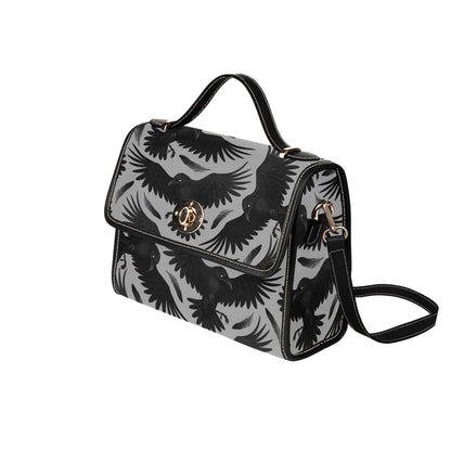 Raven Handbag, Gothic Top Handle Purse, Dark Academia Crow Bag