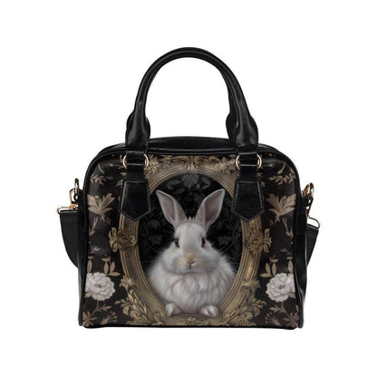 Rabbit Portrait Satchel Handbag