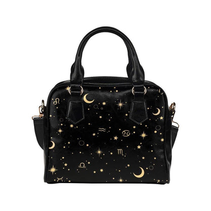 Astrology Zodiac Satchel, Celestial Signs Handbag, Witchy Purse
