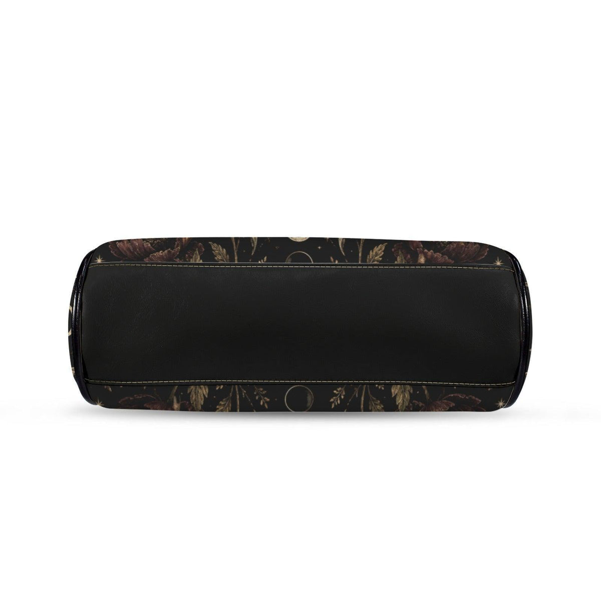 Luna Moth Kisslock Purse, Black Celestial Floral Crossbody Bag