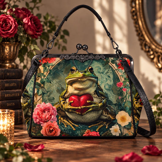 Frog Heart Kisslock Bag