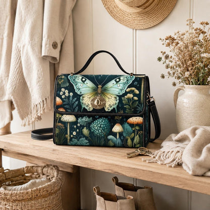 Luna Moth Mushroom Satchel Bag