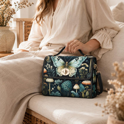 Luna Moth Mushroom Satchel Bag