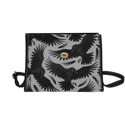 Raven Handbag, Gothic Top Handle Purse, Dark Academia Crow Bag