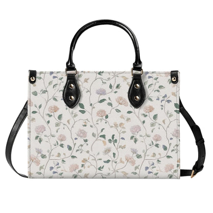 Cottage Garden Wildflower Handbag with Top Handles and Crossbody Strap