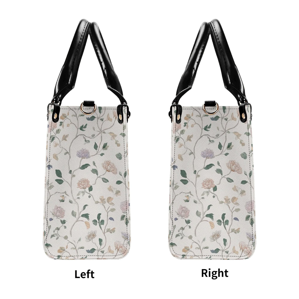 Cottage Garden Wildflower Handbag with Top Handles and Crossbody Strap