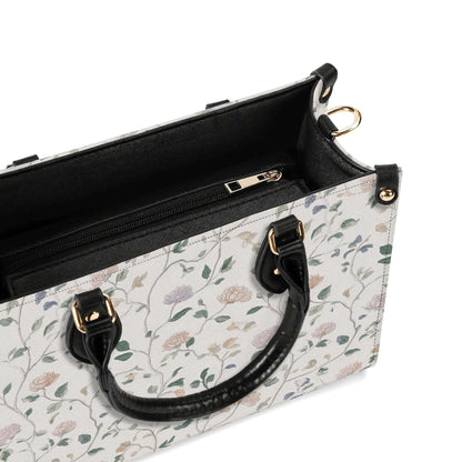 Cottage Garden Wildflower Handbag with Top Handles and Crossbody Strap