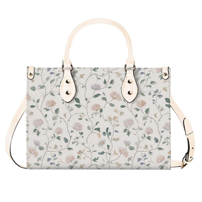 Cottage Garden Wildflower Handbag with Top Handles and Crossbody Strap