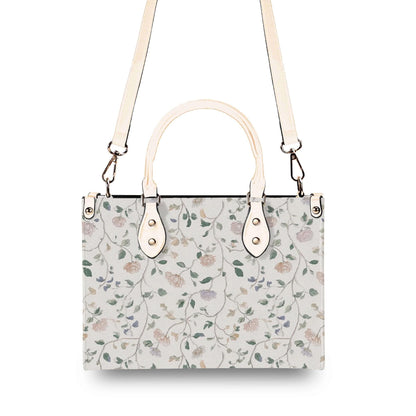 Cottage Garden Wildflower Handbag with Top Handles and Crossbody Strap