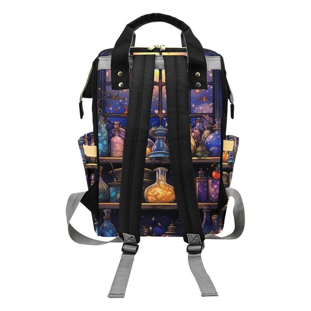 Witchy Diaper Bag Backpack, Apothecary Mom Bag, Celestial Nursery Organizer