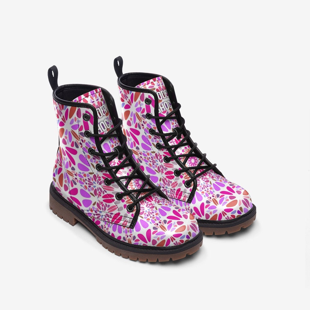 Trippy Mandala Vegan Leather Unisex Boots