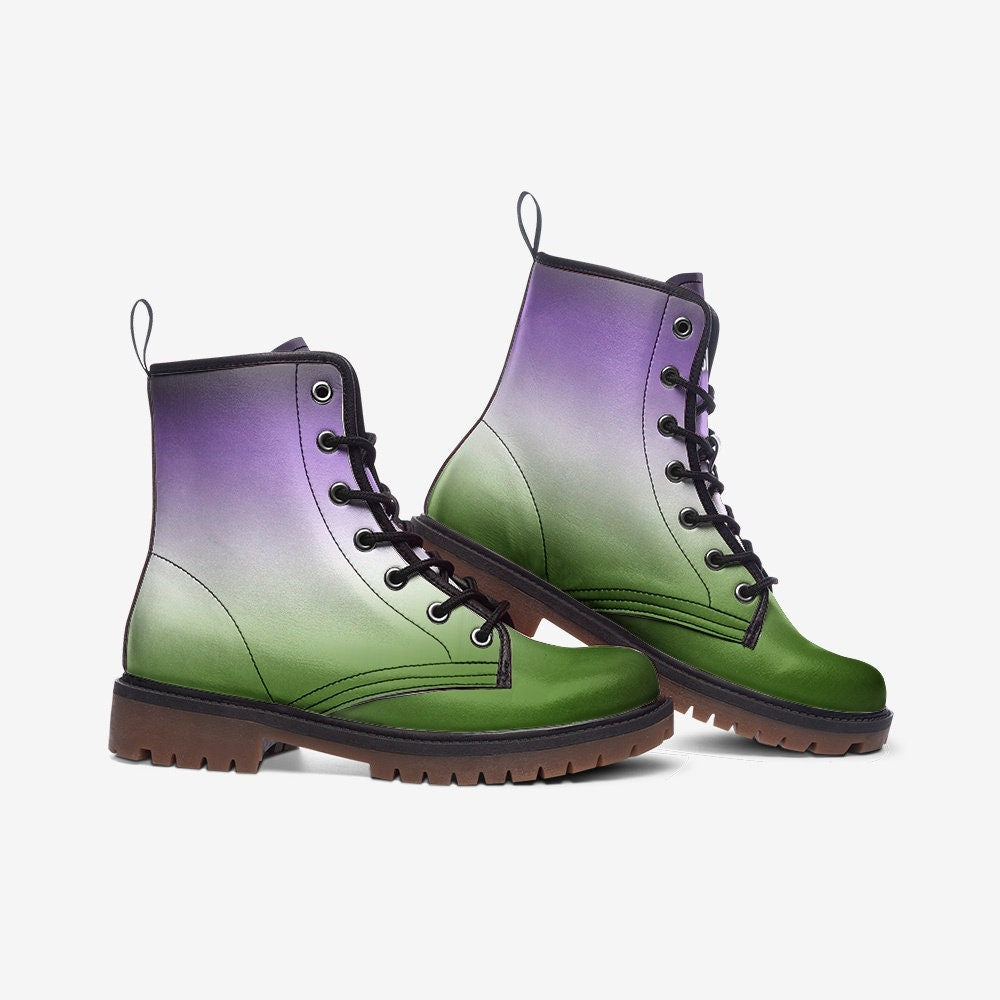 Genderqueer Queer LGBTQ+ Vegan Leather Unisex Boots