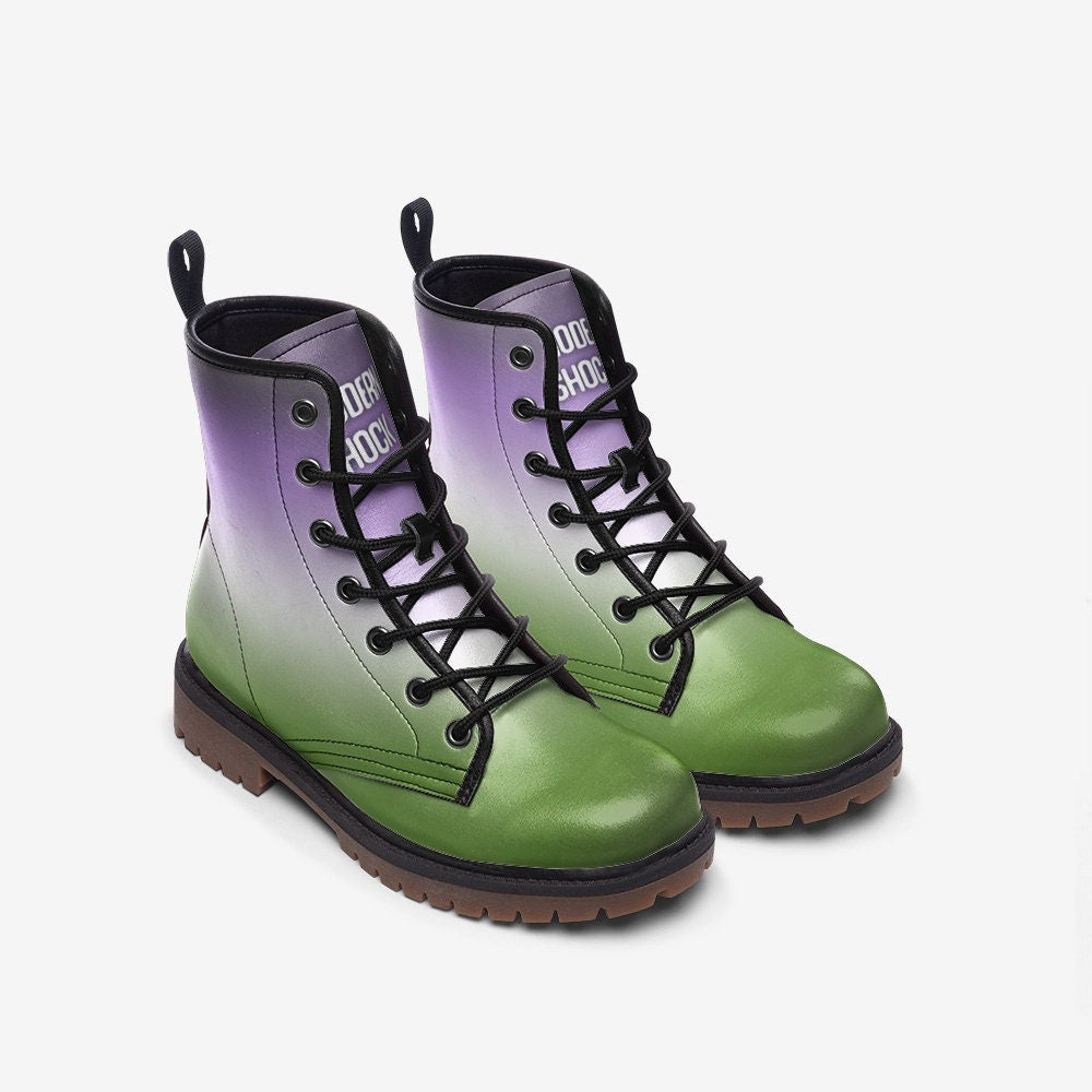 Genderqueer Queer LGBTQ+ Vegan Leather Unisex Boots