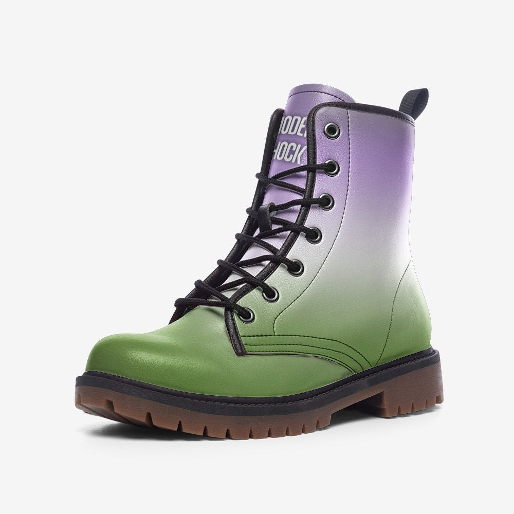 Genderqueer Queer LGBTQ+ Vegan Leather Unisex Boots