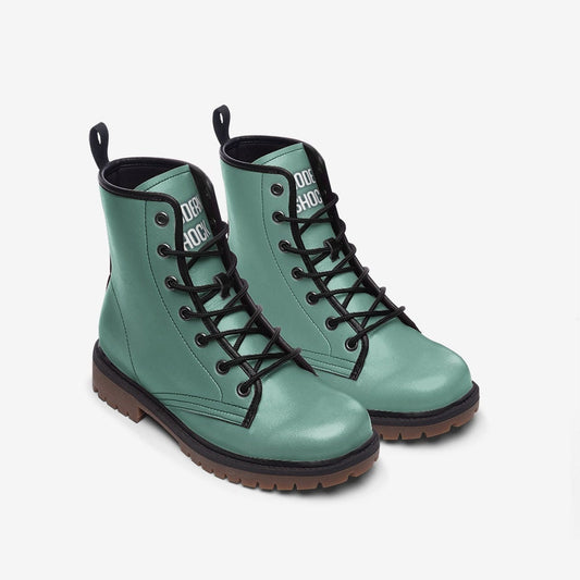 Turquoise Mint Blue Green Vegan Leather Unisex Boots