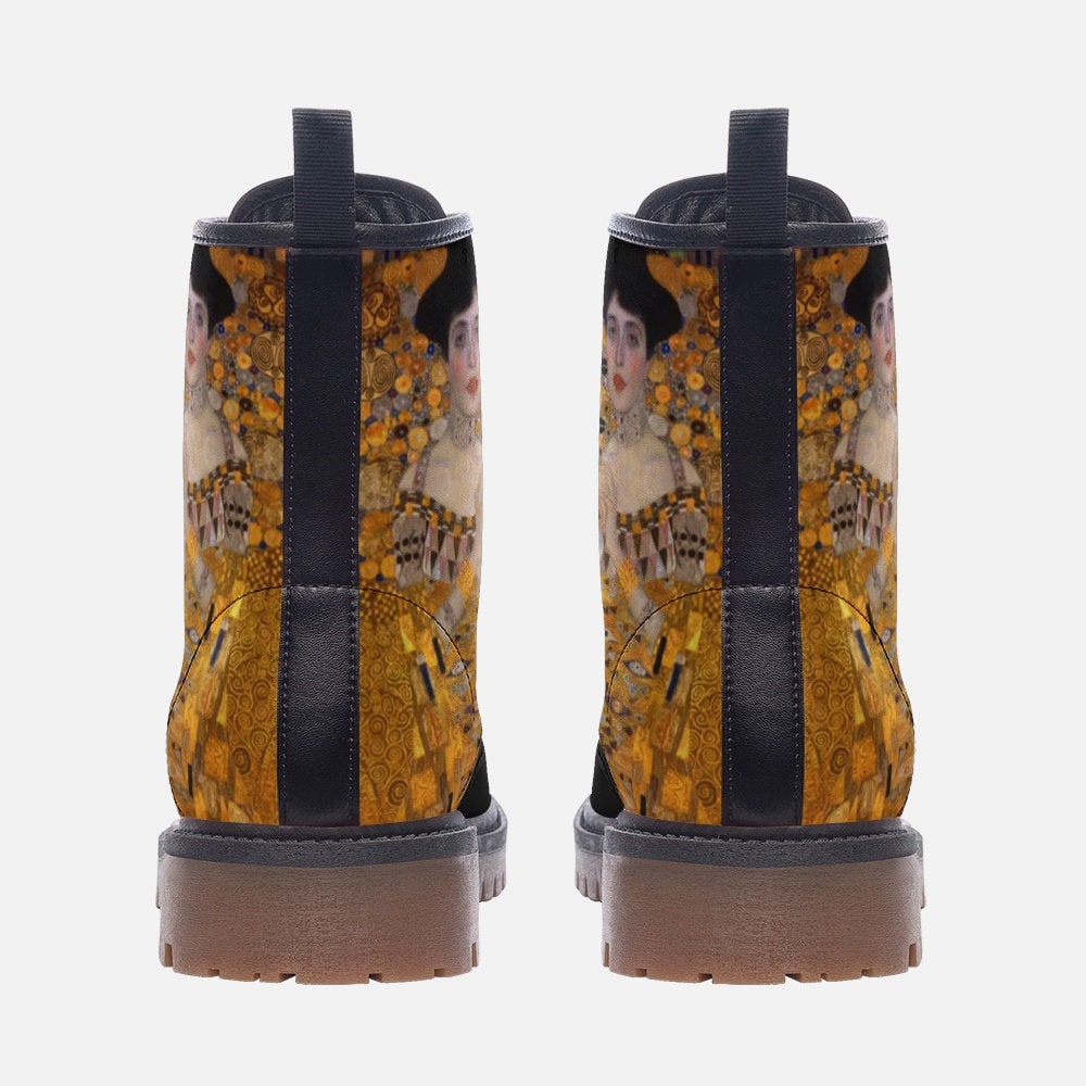 Gustav Klimt Portrait of Adele Bloch-Bauer I Vegan Leather Unisex Boots