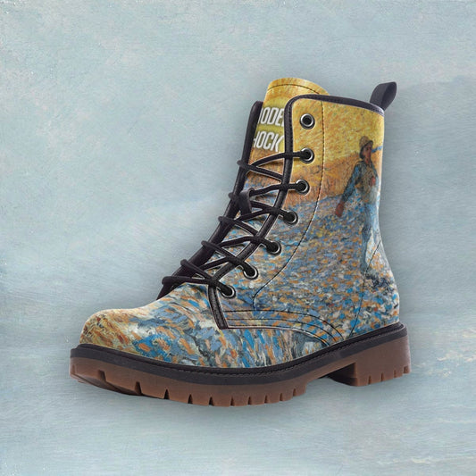 The Sower Van Gogh Vegan Leather Unisex Boots