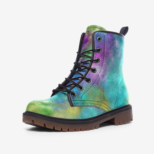Rainbow Galaxy Vegan Leather Unisex Boots