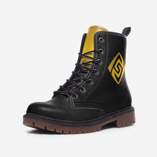 Genshin Impact Geo Vegan Leather Unisex Boots