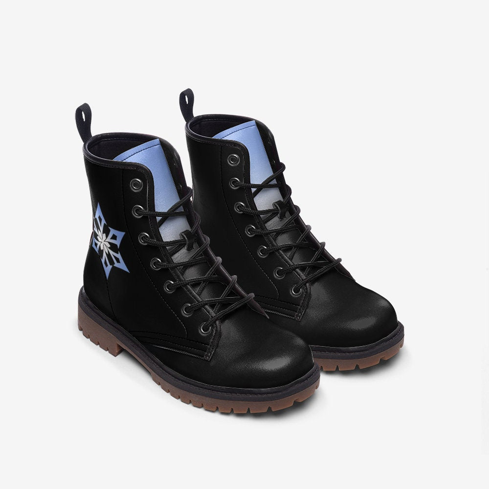 Genshin Impact Cryo Vegan Leather Unisex Boots