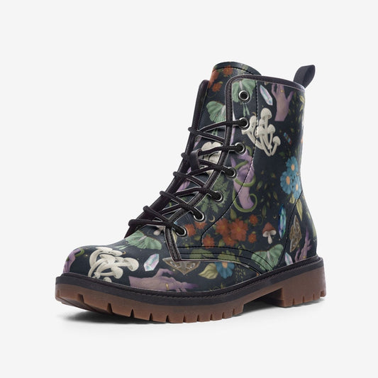 Goblincore Witchy Vegan Leather Unisex Boots