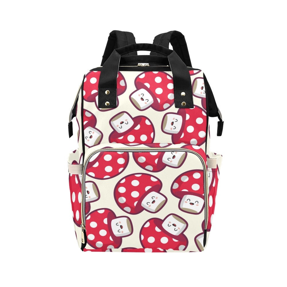 Kawaii Mushroom Backpack Diaper Nappy Baby Forestcore Nursery Cottagecore Baby Goblincore Baby Mushroom Bag Scandi Baby Toadstool Baby