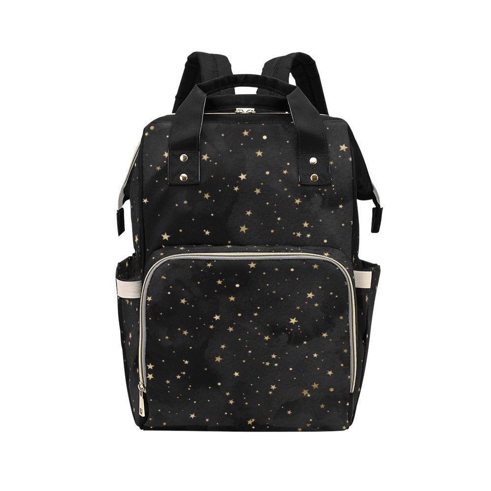 Night Sky Stars Baby Diaper Nappy Bag Baby Bag Goth Backpack Goth Purse Goth Baby Stuff Gothic Baby Stuff Horror Spooky Nursery Skull Baby