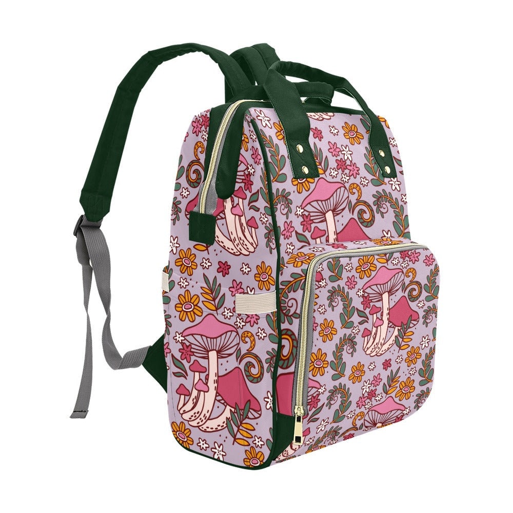Mushroom Backpack Diaper Nappy Bag Mushroom Baby Forestcore Nursery Cottagecore Baby Goblincore Baby Mushroom Bag Scandi Baby Toadstool Baby