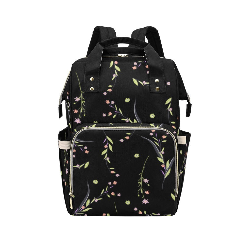 Vintage Woodland Diaper Bag, Dark Nature Diaper Backpack, Dark Forestcore Baby Bag, Witchy Diaper Bag, Naturalist Baby Bag Goblincore Diaper