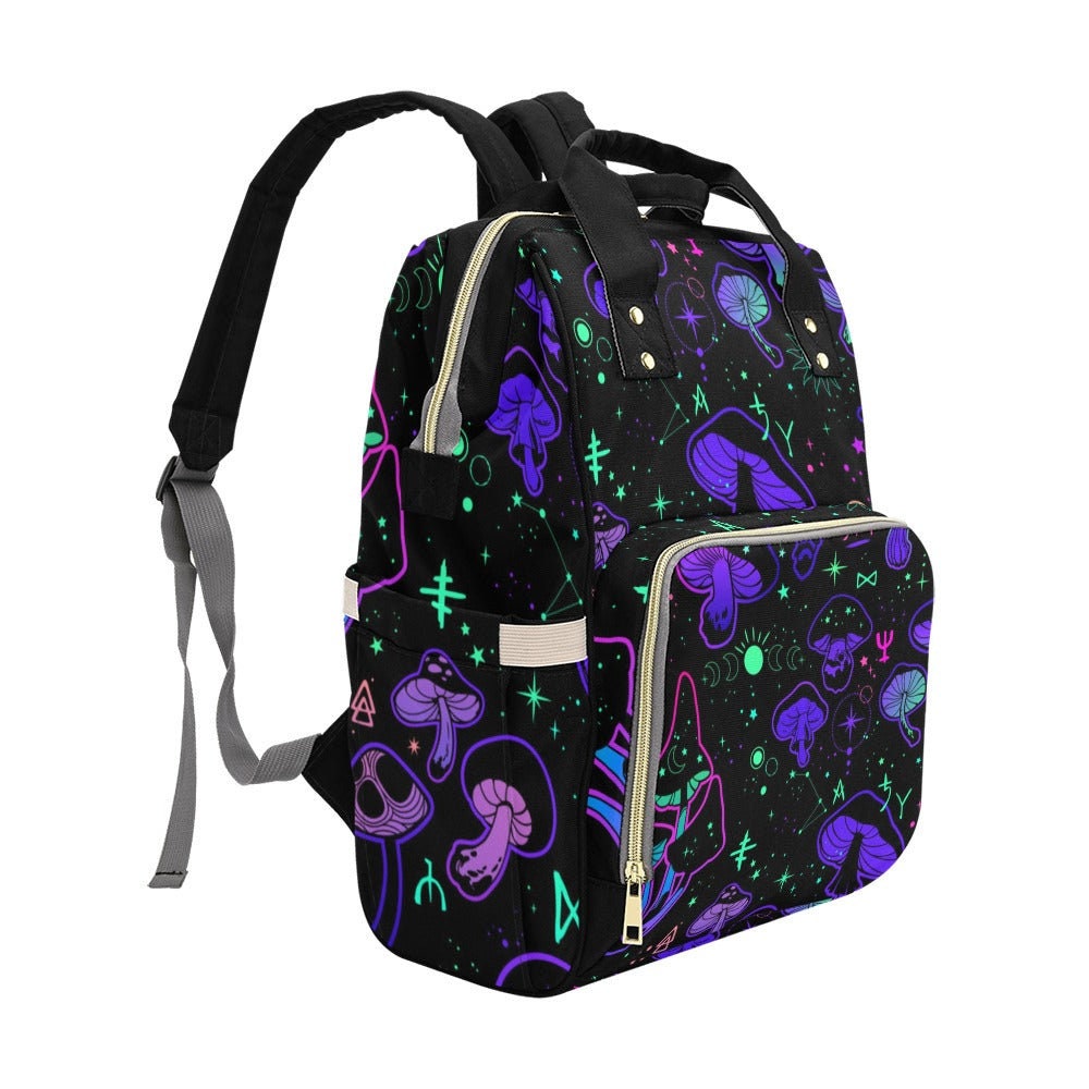 Mushroom Backpack Diaper Nappy Bag Mushroom Baby Forestcore Nursery Cottagecore Baby Goblincore Baby Mushroom Bag Scandi Baby Toadstool Baby