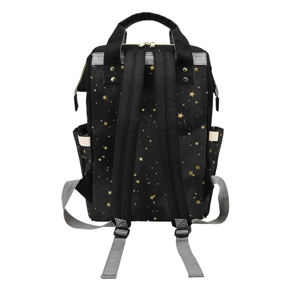 Night Sky Stars Baby Diaper Nappy Bag Baby Bag Goth Backpack Goth Purse Goth Baby Stuff Gothic Baby Stuff Horror Spooky Nursery Skull Baby
