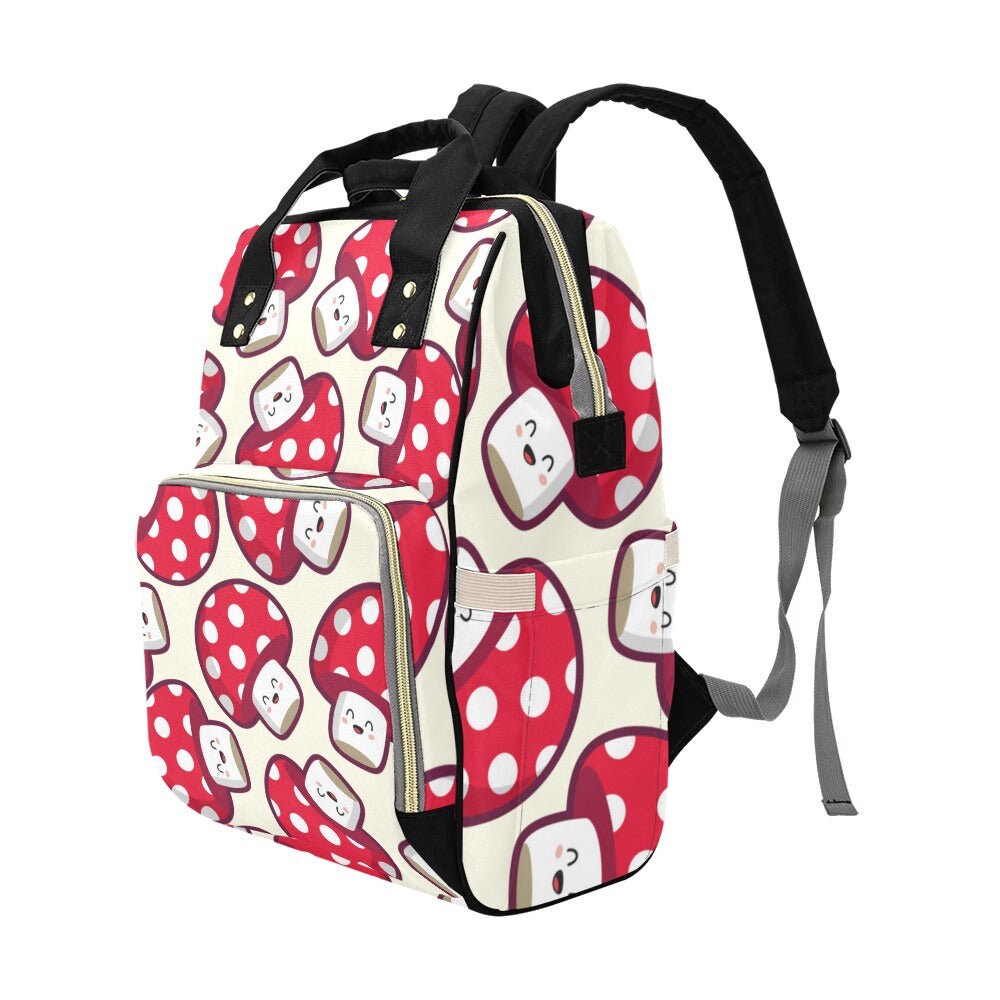 Kawaii Mushroom Backpack Diaper Nappy Baby Forestcore Nursery Cottagecore Baby Goblincore Baby Mushroom Bag Scandi Baby Toadstool Baby
