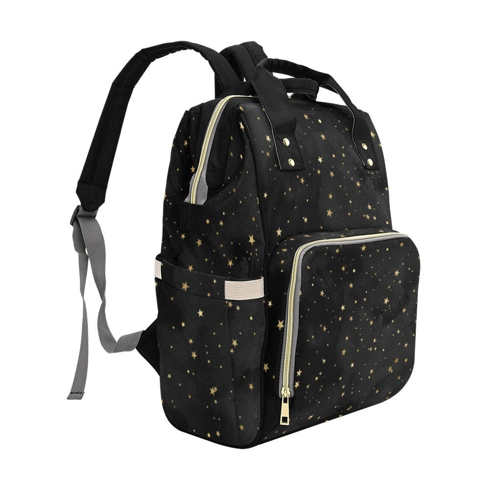 Night Sky Stars Baby Diaper Nappy Bag Baby Bag Goth Backpack Goth Purse Goth Baby Stuff Gothic Baby Stuff Horror Spooky Nursery Skull Baby