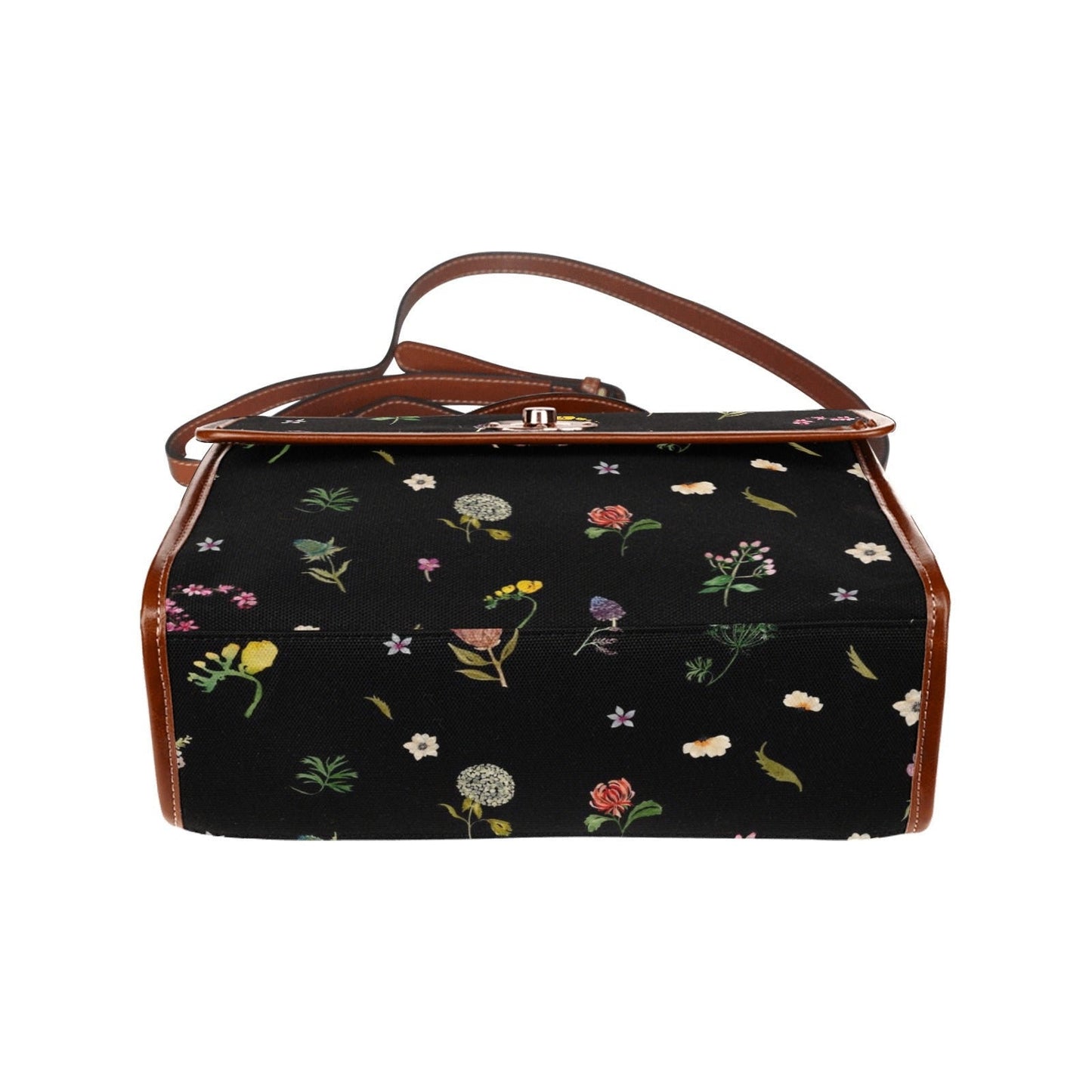 Witch Canvas Satchel bag, Dark Faecore Witchcore Cross Body purse, Canvas Witch Handbag, Mystical Fairy Mushrooms Boho Purse