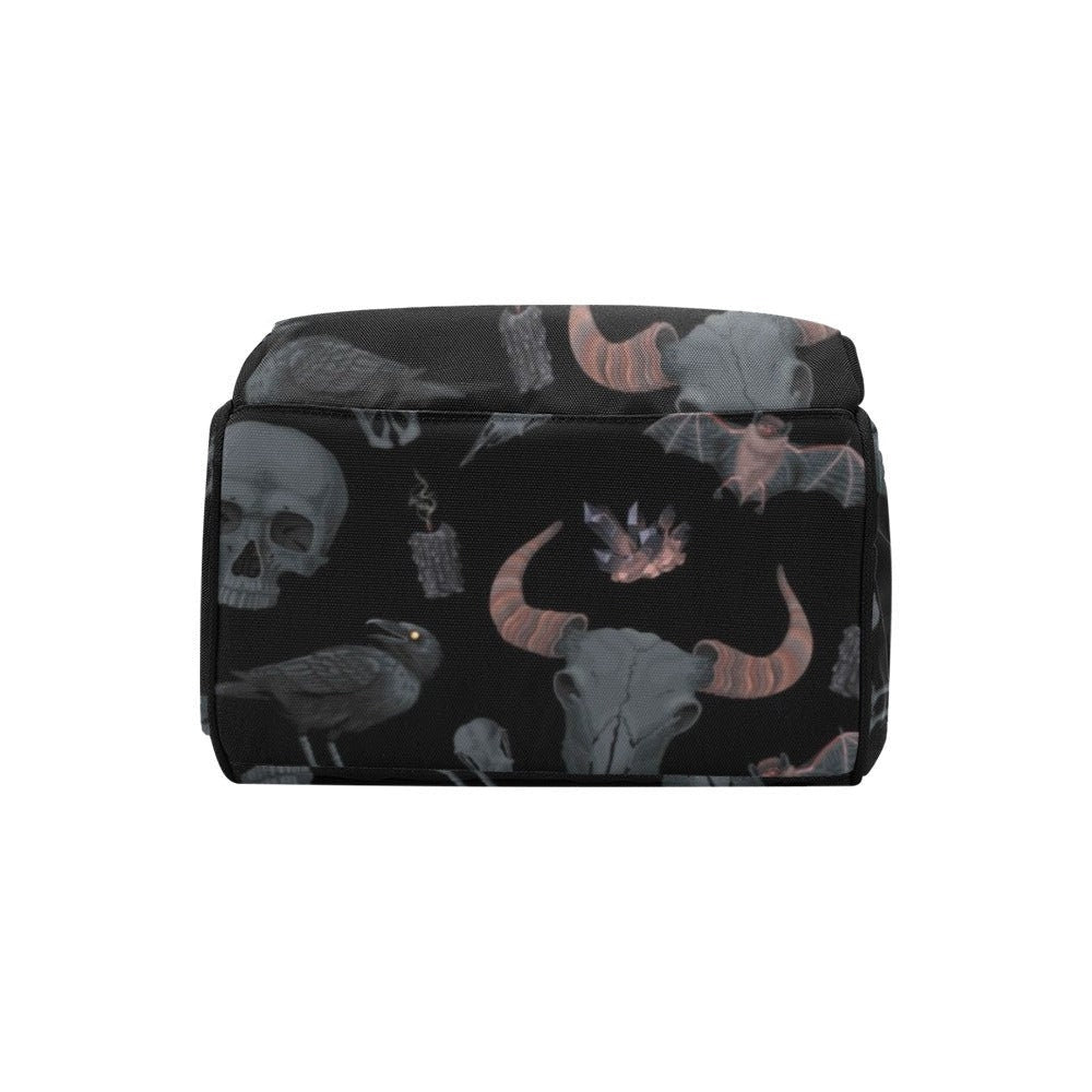 Baby Goth Skull Diaper Nappy Bag Goth Baby Bag Goth Backpack Goth Purse Goth Baby Stuff Gothic Baby Stuff Horror Spooky Nursery Skull Baby