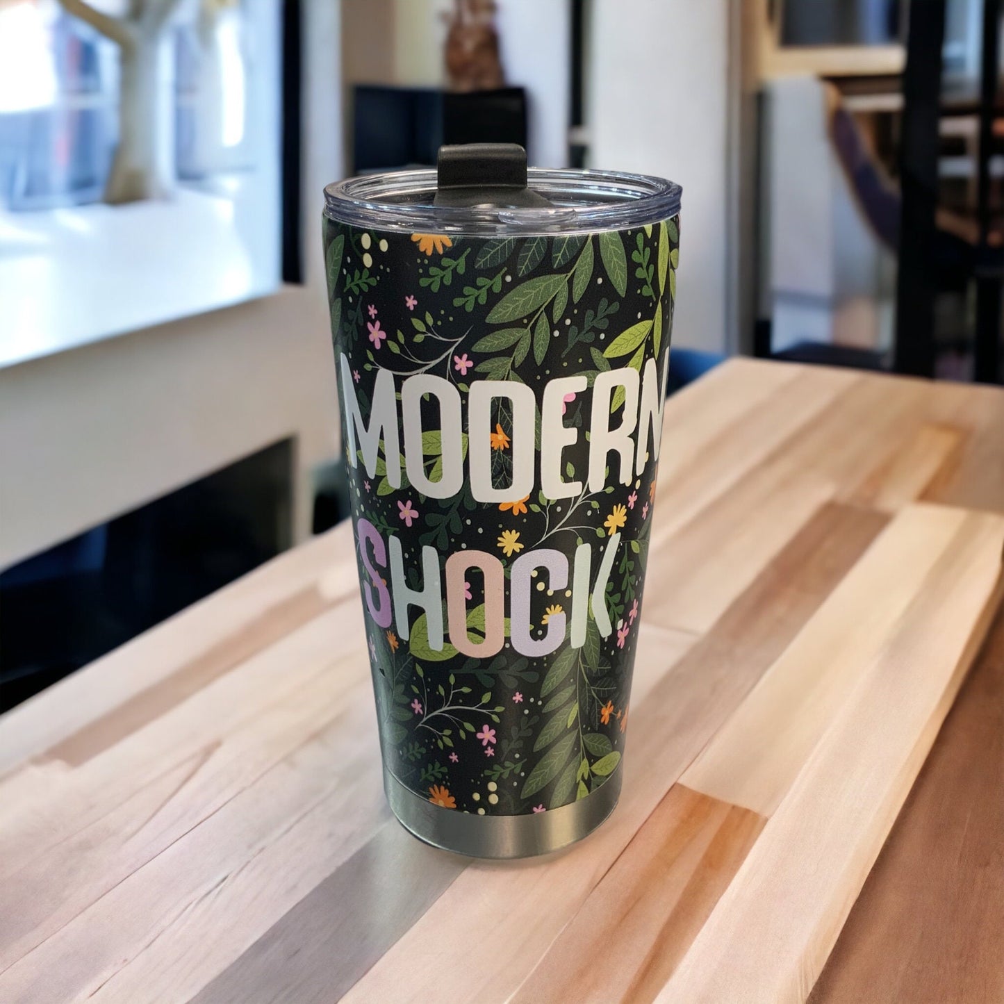 Neon Hearts Black Goth Tumbler – 20oz