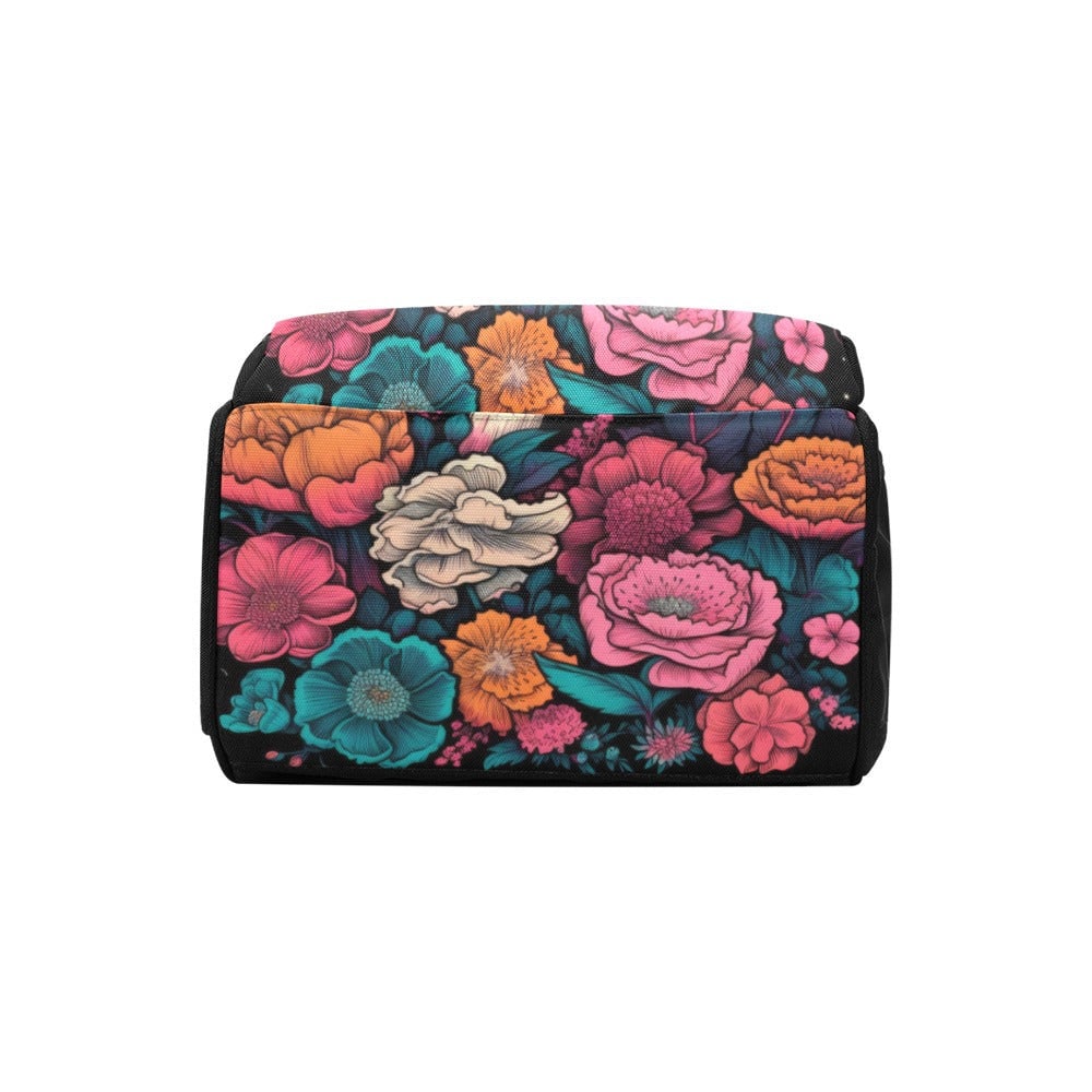 Mushroom Diaper Bag Goblincore Dark Cottagecore Diaper Bag Floral Bag Multifunctional Diaper Backpack Flower Backpack Gift For New Mom Bag