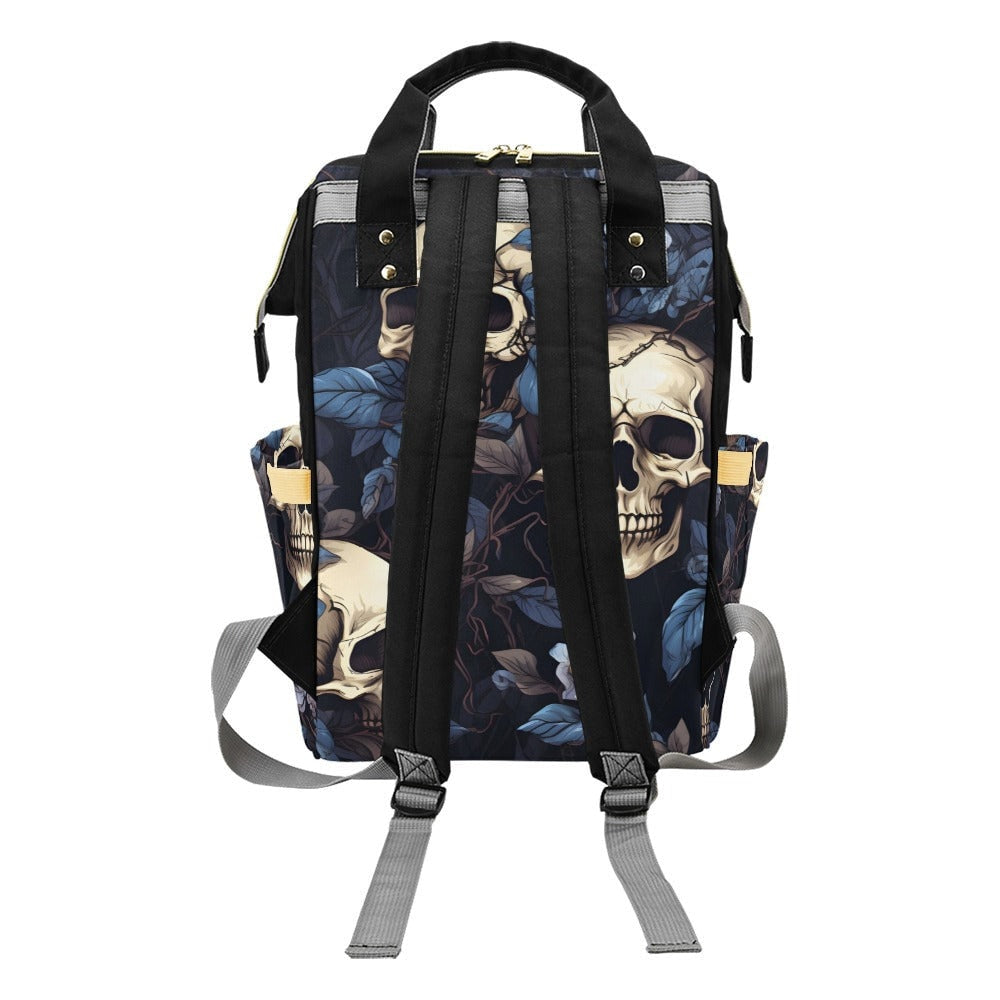 Vintage Skull Diaper Bag, Dark Anatomy Diaper Bag, Whimsigoth Baby Accessories, Dark Academia Baby Bag Alternative Mom Backpack Diaper Bag