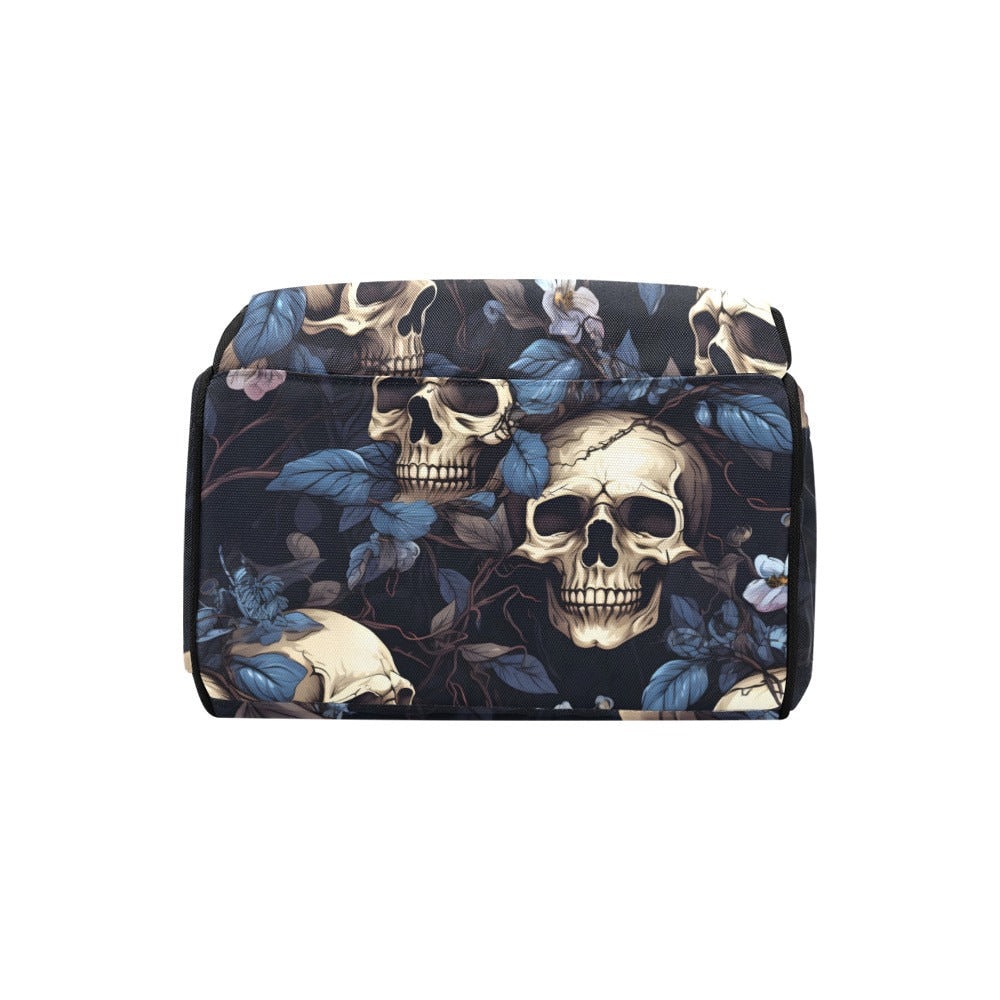 Vintage Skull Diaper Bag, Dark Anatomy Diaper Bag, Whimsigoth Baby Accessories, Dark Academia Baby Bag Alternative Mom Backpack Diaper Bag