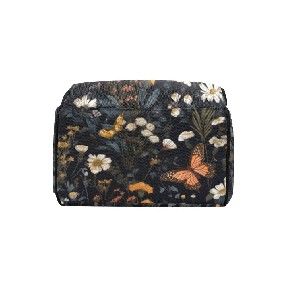 Vintage Woodland Diaper Bag, Dark Nature Diaper Backpack, Dark Forestcore Baby Bag, Witchy Diaper Bag, Naturalist Baby Bag Goblincore Diaper