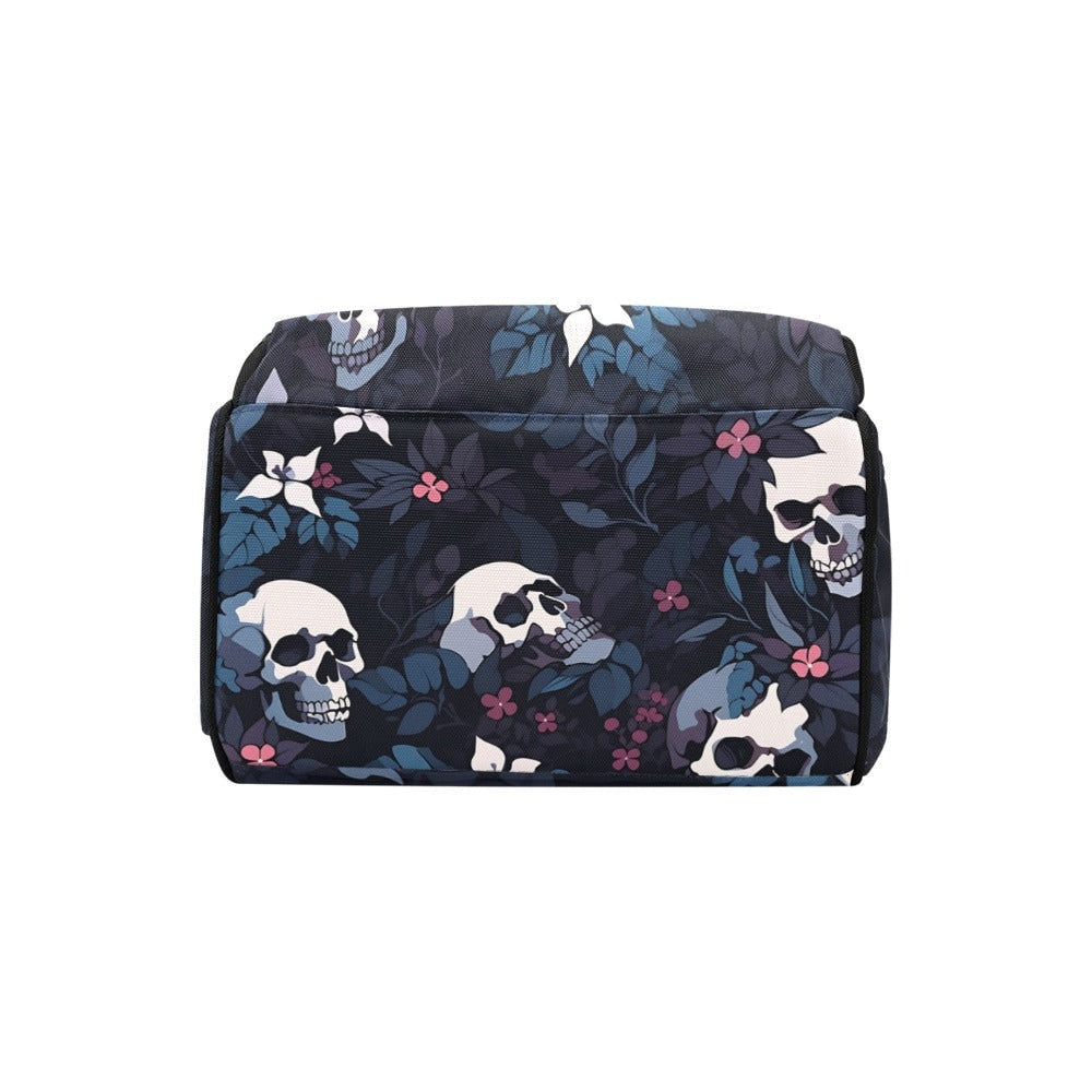 Vintage Skull Diaper Bag, Dark Anatomy Diaper Bag, Whimsigoth Baby Accessories, Dark Academia Baby Bag Alternative Mom Backpack Diaper Bag