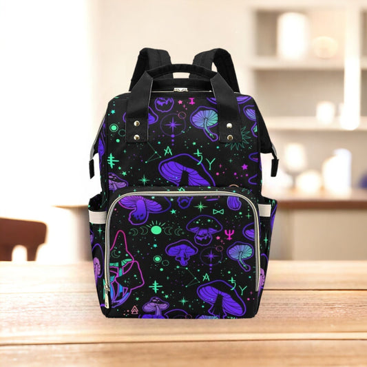Mushroom Backpack Diaper Nappy Bag Mushroom Baby Forestcore Nursery Cottagecore Baby Goblincore Baby Mushroom Bag Scandi Baby Toadstool Baby