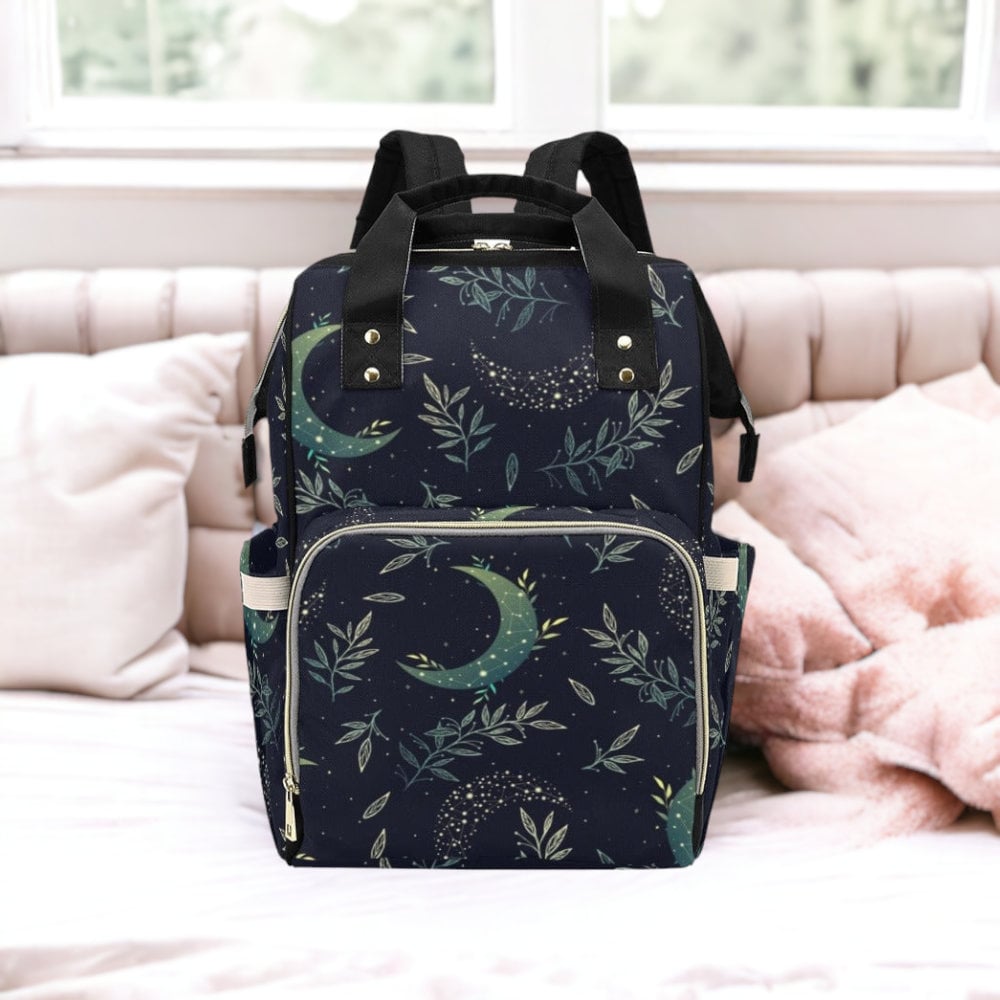 Celestial Diaper Bag | Diaper Backpack | Cottagecore Diaper Bag | Witchy Diaper Bag | Gothic Diaper Bag | Spiritual Diaper Bag | Star