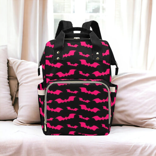 Baby Bat Diaper Nappy Bag Pastel Goth Baby Bag Goth Backpack Goth Purse Goth Baby Stuff Gothic Baby Stuff Horror Spooky Nursery Skull Baby
