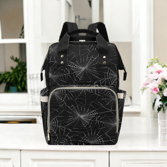 Spider Webb Occult Backpack Goth Baby Stuff Goth Baby Bag Creepy Cute Pastel Witchy Nappy Bag Spooky Emo Diaper Bag Witchy Mom Baby Gear